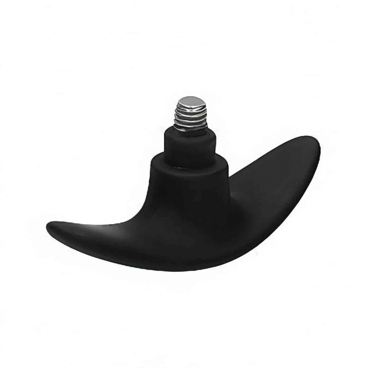 Interchangeable Butt Plug Set - Rounded Medium - Black