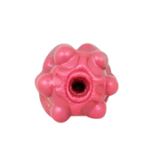 Vista dall'alto masturbatore Jagged Bones rosa in silicone liquido con protuberanze tonde