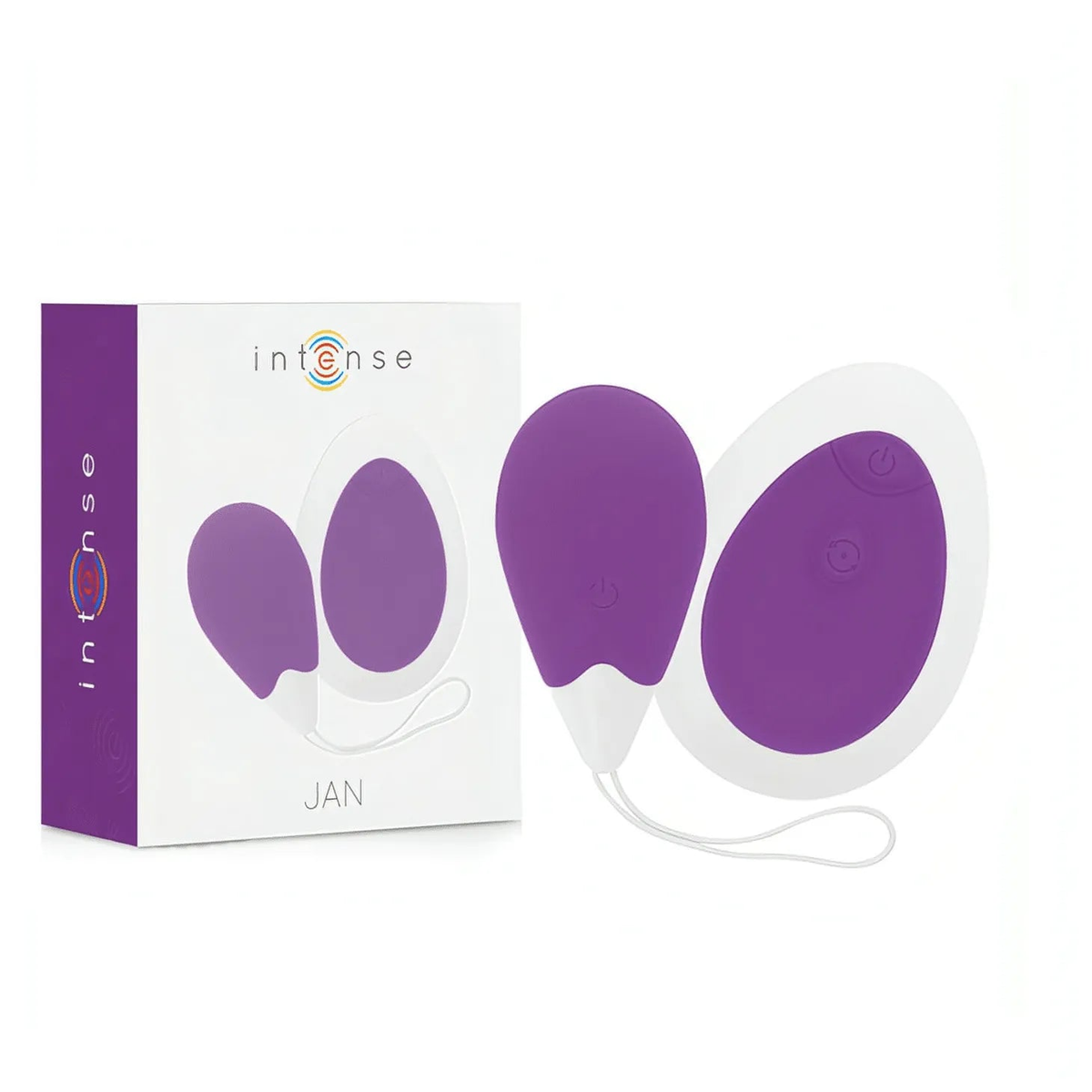 Confezione ovulo vibrante Jan Intense viola e bianco