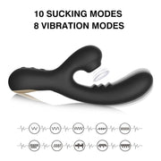 Joanna Vibratore Rabbit con Succhiaclitoride