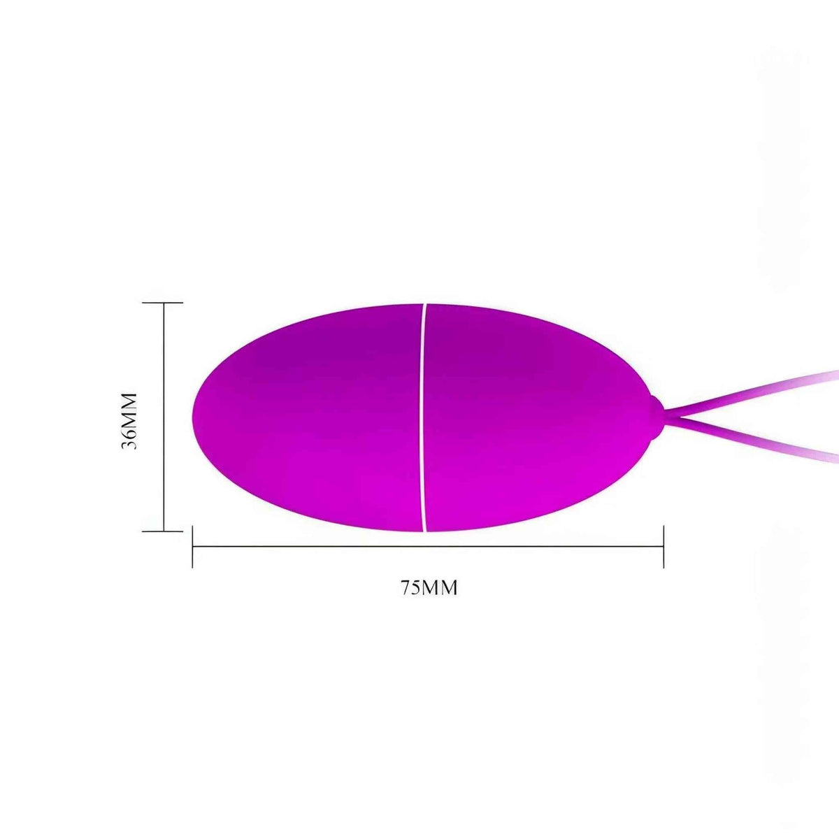 Joanne, ovetto vibrante wireless - 12 modalità di vibrazione, silicone, viola