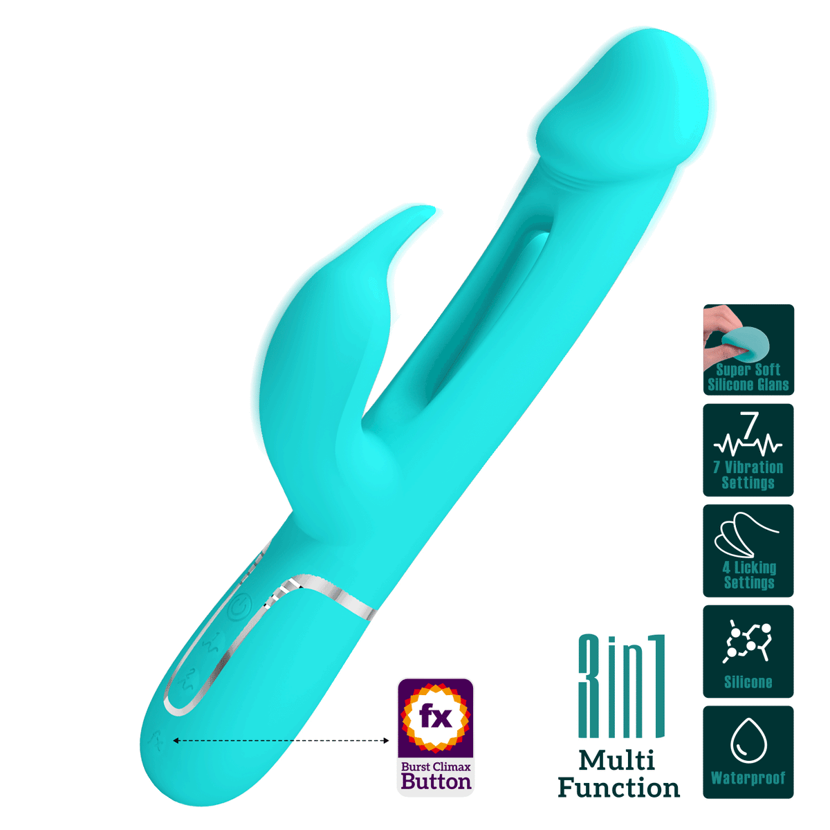 Kampas Vibratore Rabbit con Lingua Punto G
