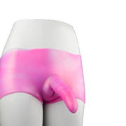 Kangaroo Cock Dildo Silicone Leather Pants