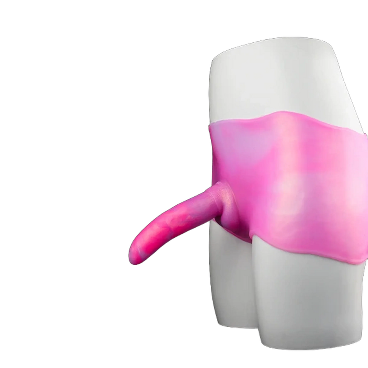 Kangaroo Cock Dildo Silicone Leather Pants