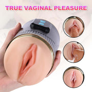 Kay Cup Masturbatore Vibrante Doppio con Bocca e Vagina