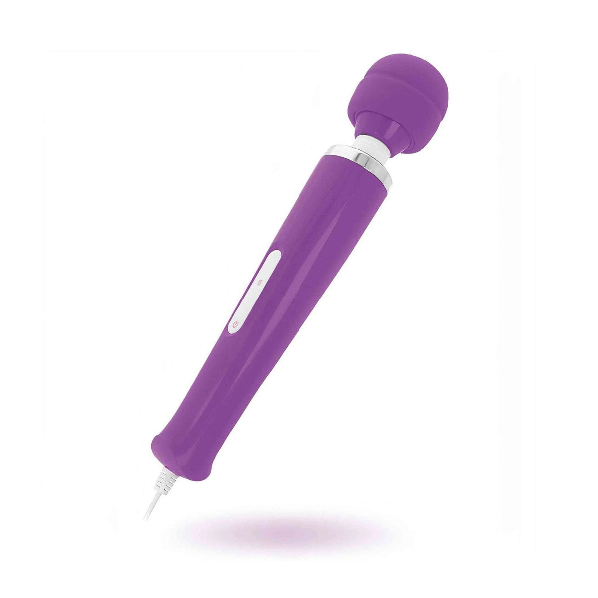 Massaggiatore Keanu Wand viola con pulsante rosso e indicatore luminoso