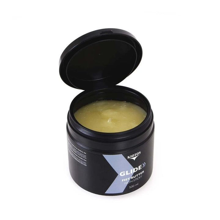 Kiotos Fist Butter lubrificante anale non appiccicoso 500 ml con consistenza cremosa giallastra