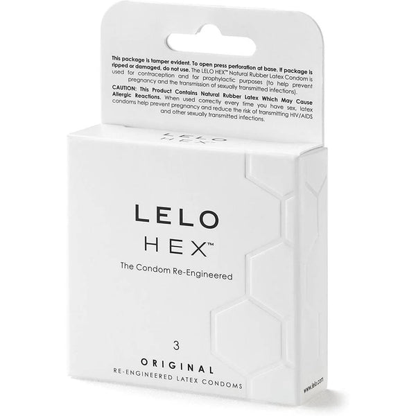 Lelo Hex Natural – Confezione da 3 profilattici