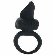 Lingus Vibrating Cockring - Anello fallico vibrante in silicone medicale, Nero