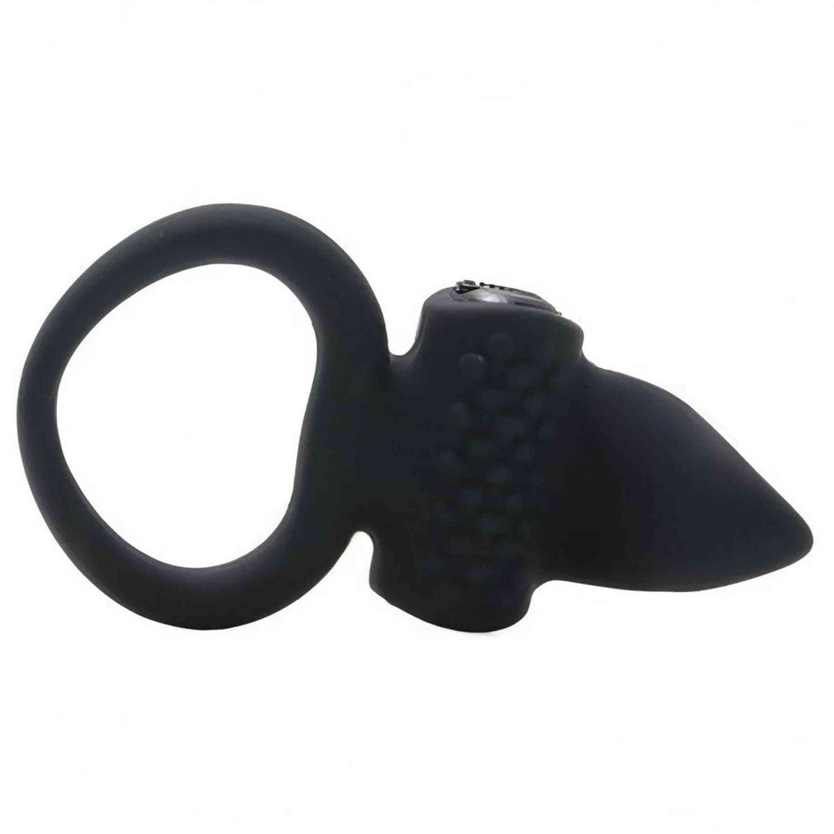 Lingus Vibrating Cockring - Anello fallico vibrante in silicone medicale, Nero