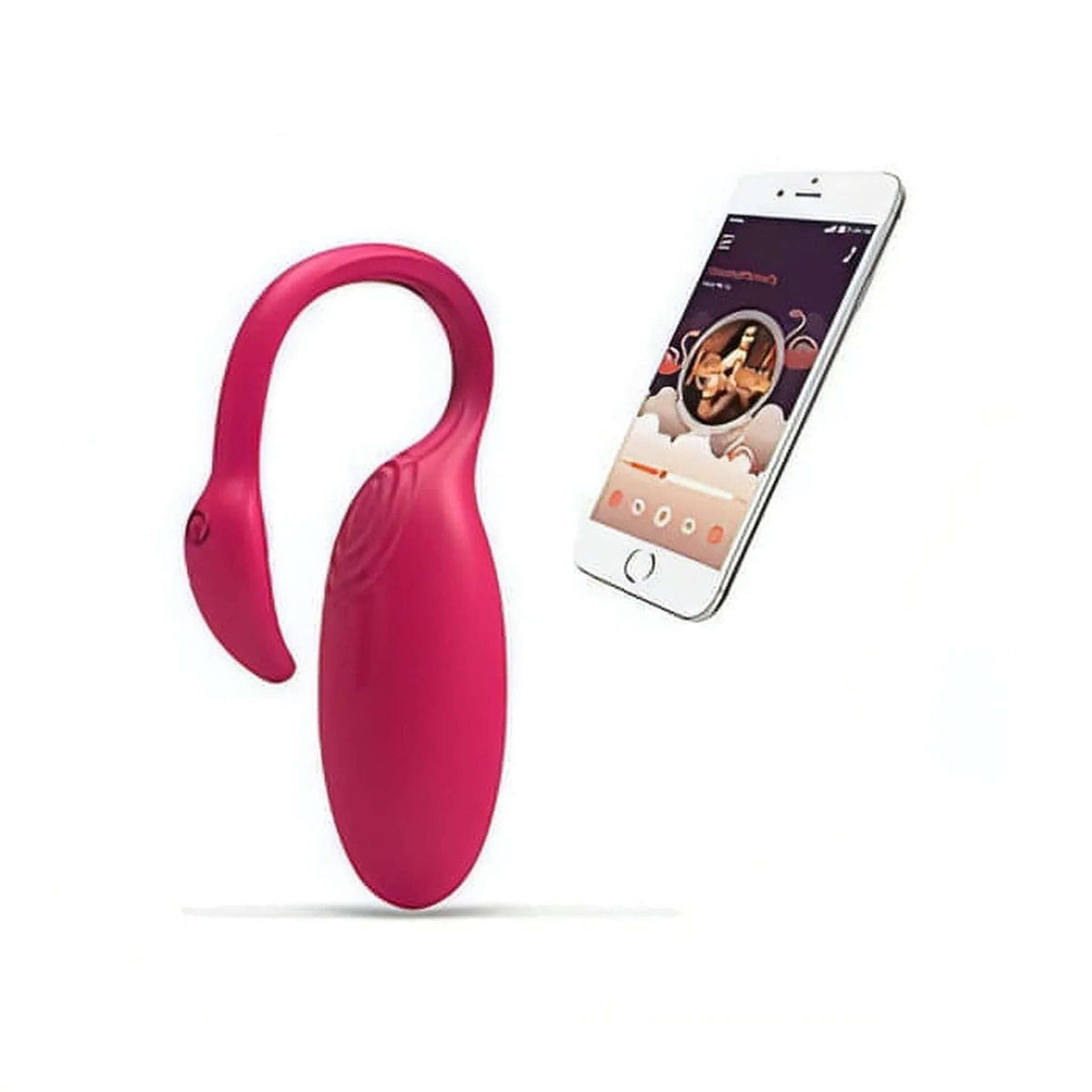 Lise - Ovulo vibrante Wireless interamente realizzato in Silicone Medicale, controllato da APP, Ricaricabile, Rosa