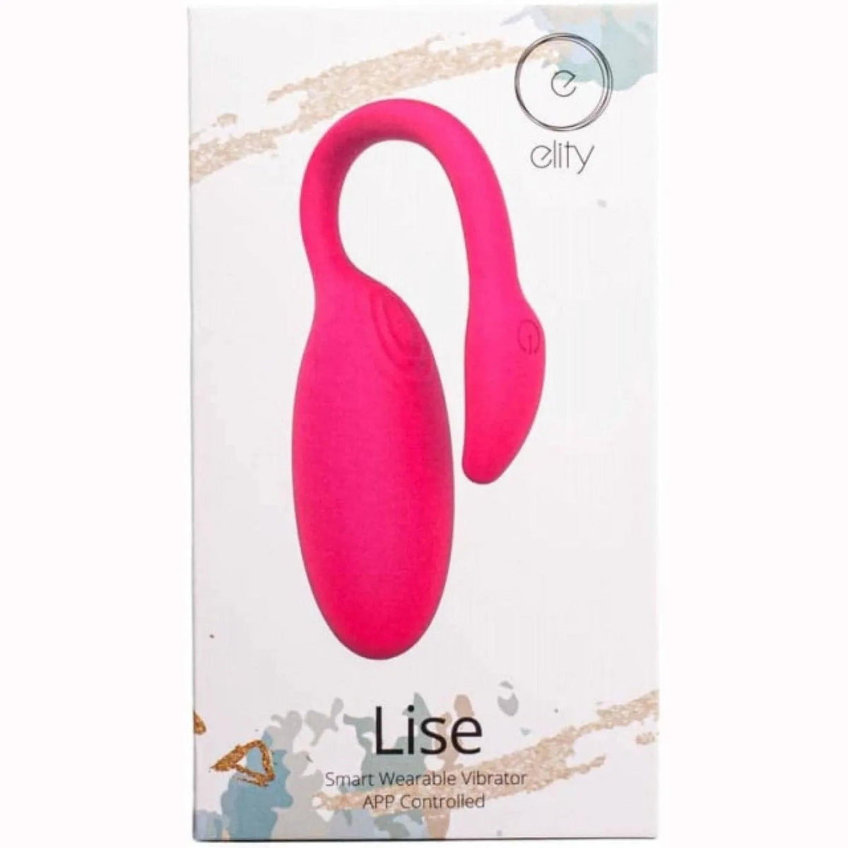 Lise - Ovulo vibrante Wireless interamente realizzato in Silicone Medicale, controllato da APP, Ricaricabile, Rosa