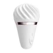 Vibratore da posizionamento Satisfyer bianco design minimalista