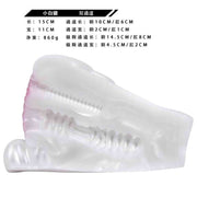Maialino bianco in silicone liquido doppio canale con etichetta nera