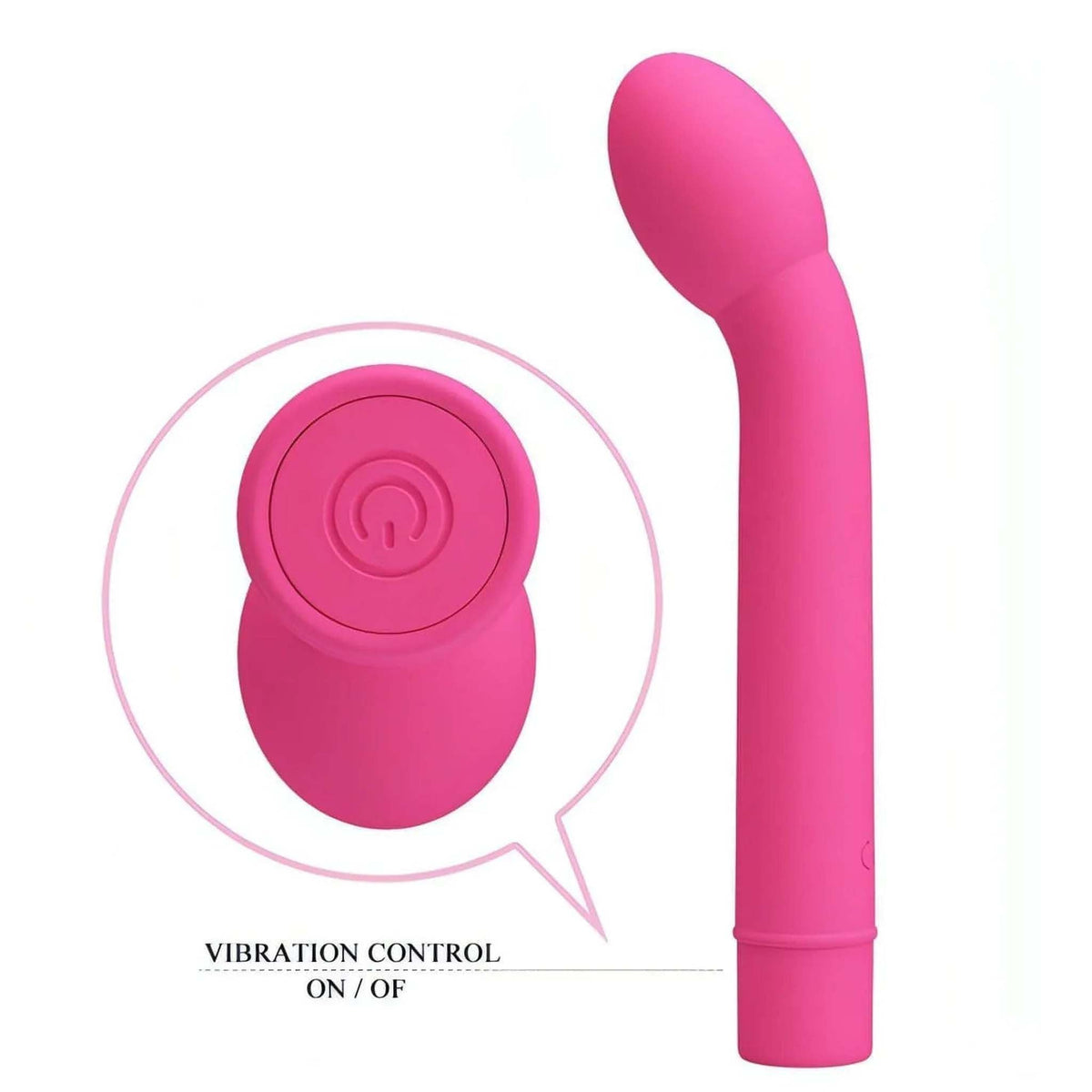Logan Vibratore Punto G in Silicone con 10 modalità di vibrazione