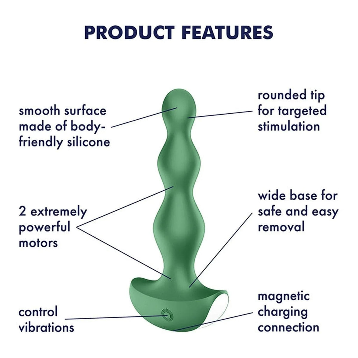 Lolli Plug 2 Vibrator - Green