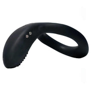 Anello vibrante nero Lovense Diamo in silicone con pulsanti metallici e design ergonomico