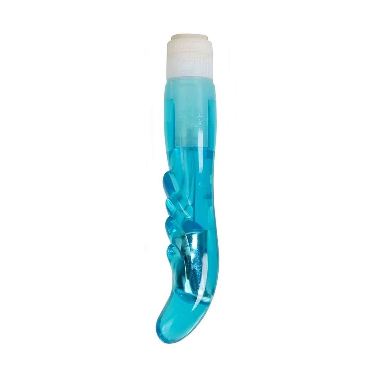 Vibratore punto G turchese Doc Johnson con punta ricurva e texture nodosa