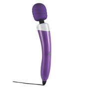 Massaggiatore a bacchetta viola lucido ToyJoy con testa in silicone