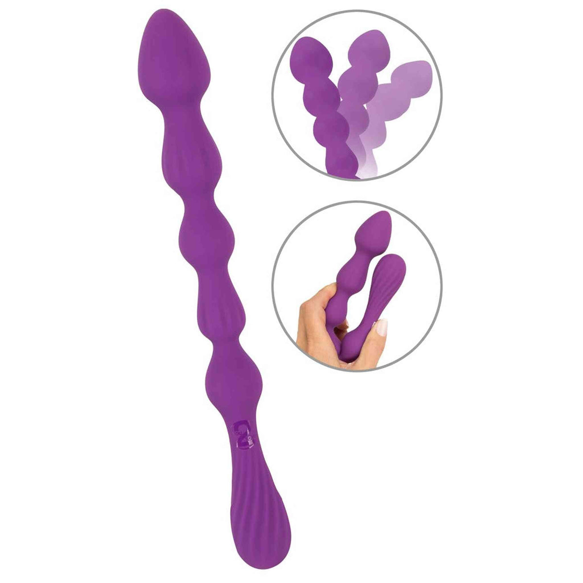 Wand anale Magic No. 1 viola morbido con logo You2Toys e varianti dimensioni