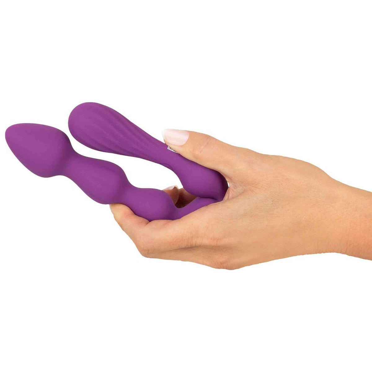 Confronto dimensioni wand anali viola Magic No. 1 tenuti in mano