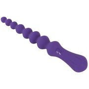 Magic Anal Wand No. 3 viola con design ondulato e logo trasparente