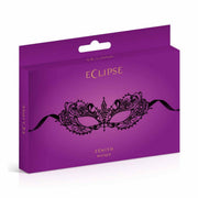 Confezione Eclipse Zenith Masque viola scuro con logo oro e maschera nera