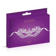 Scatola regalo Eclipse Zenith Masque viola con maschera bianca decorativa in rilievo