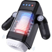 MasturbaStation - Console per la Masturbazione con Funzione di Vibrazione, Riscaldamento e Movimento Up & Down