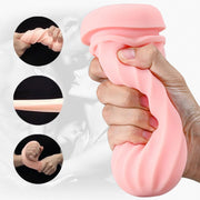 Masturbatore automatico FoxShow interno flessibile a spirale in silicone