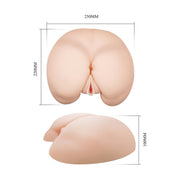 Dimensioni tecniche masturbatore realistico silicone 250x220 mm