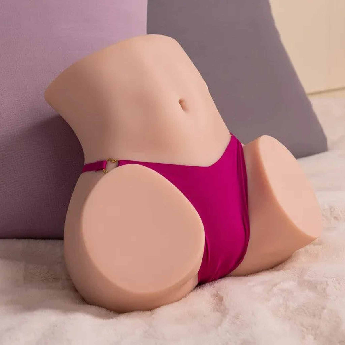 Masturbatore a Spinta Ano e Vagina Super Realsitico con 3 velocità 4 livelli di spinta