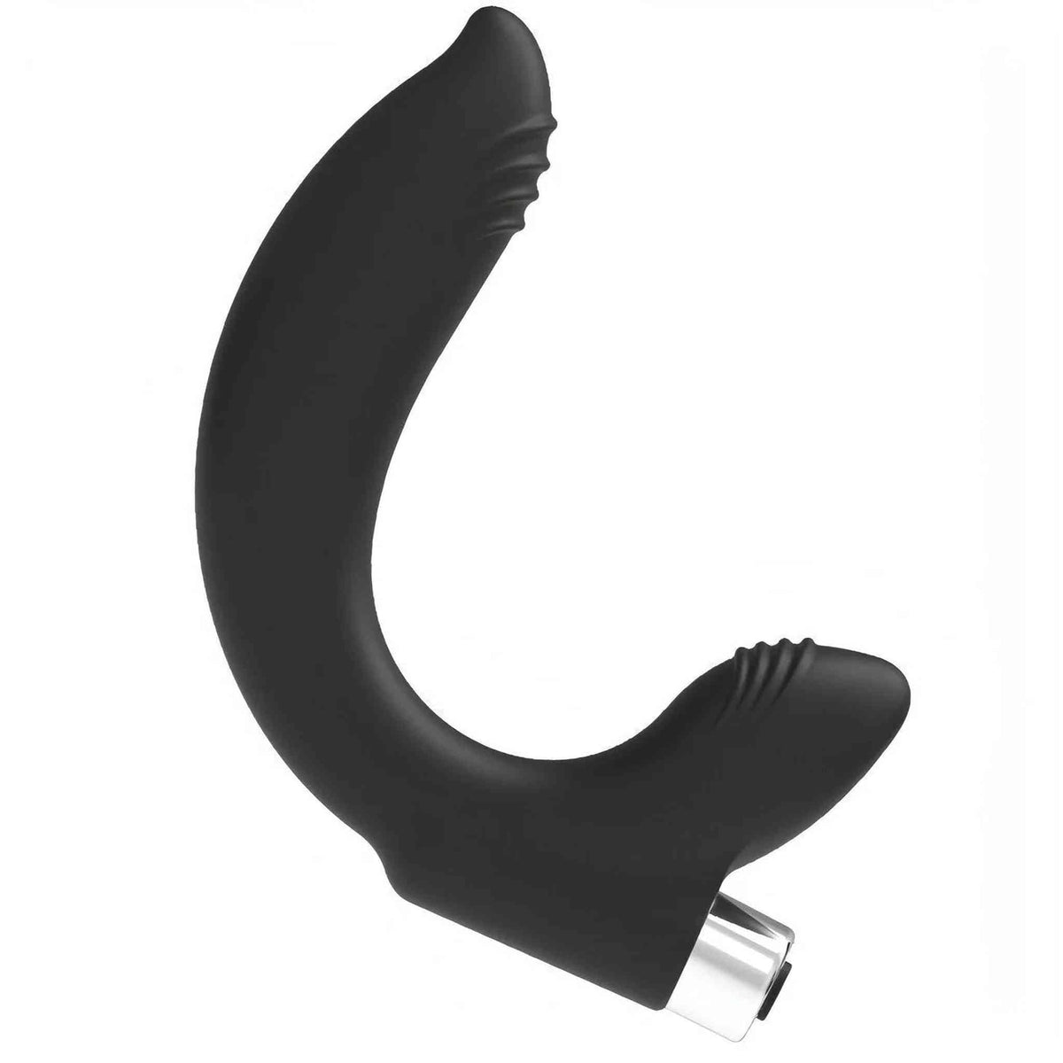 Maxi Curve Massaggiatore prostata e perineo in silicone - 10 modalità di vibrazione, Ricaricabile, Nero