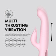 Melanda Vibratore Rabbit a Spinta Multifunzione
