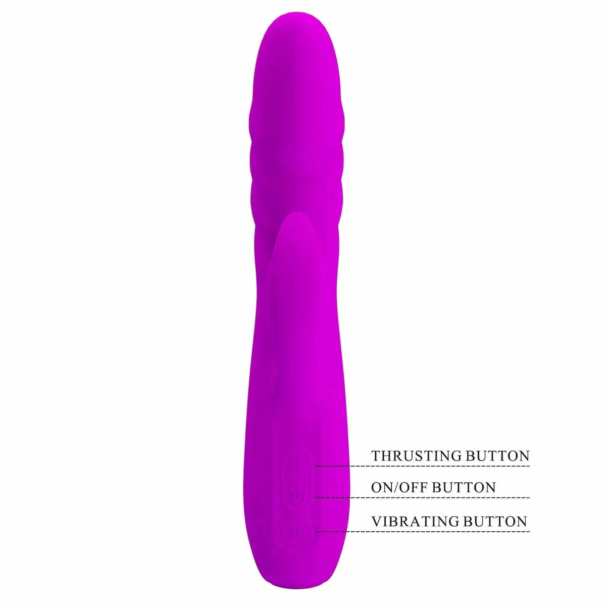Melanie Vibratore Rabbit con vibrazione e movimento di Up & Down