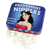 Mentine a forma di seni in lattina pin-up con gusto menta piperita