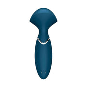 Mini Wand-er vibratore blu Satisfyer vista posteriore fori ricarica certificati CE