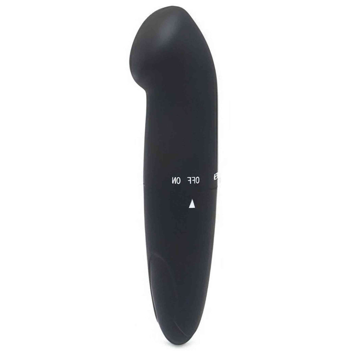 Vibratore punto G nero verticale superficie liscia interruttore bianco