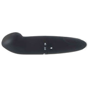 Vibratore punto G nero ergonomico vista laterale interruttore ON/OFF