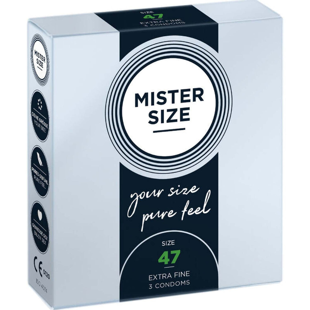 Mister Size Profilattici Extra Fini da 47 mm