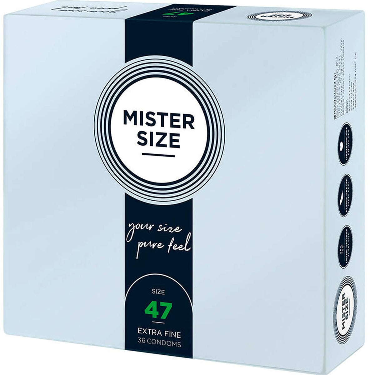 Mister Size Profilattici Extra Fini da 47 mm