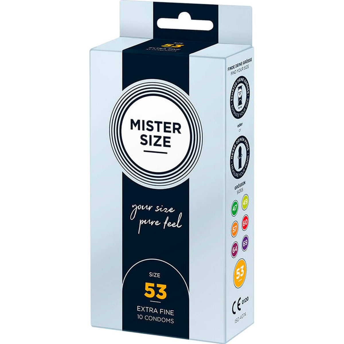 Mister Size Profilattici Extra Fini da 53 mm