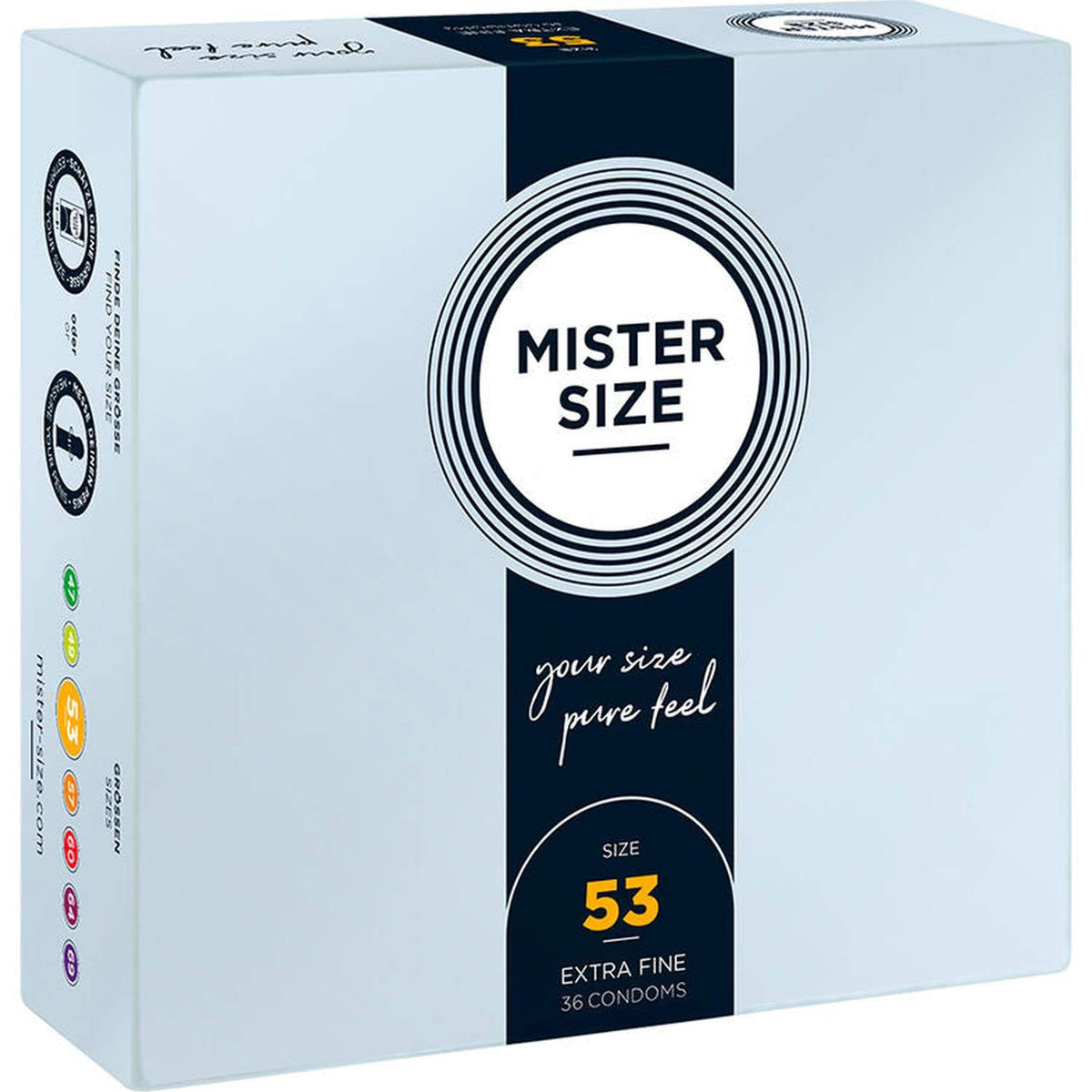 Mister Size Profilattici Extra Fini da 53 mm