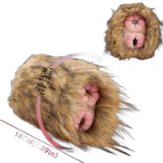 Monkey Shape Fantasy Animal Masturbator, Silicone Vaginal Doll With Furry