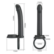 Moses Dildo D'Aggancio con Doppio Sostegno