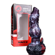 Dildo silicone viola grigio nero confezione scatola NNSX