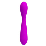Vibratore silicone medicale viola Nigel con pulsanti controllo modalità