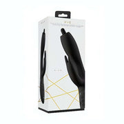 Scatola regalo nera vibratore rabbit Nilo con dettagli geometrici dorati