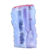 Sezione trasversale masturbatore Octopus Orana canali interni a spirale e texture circolare