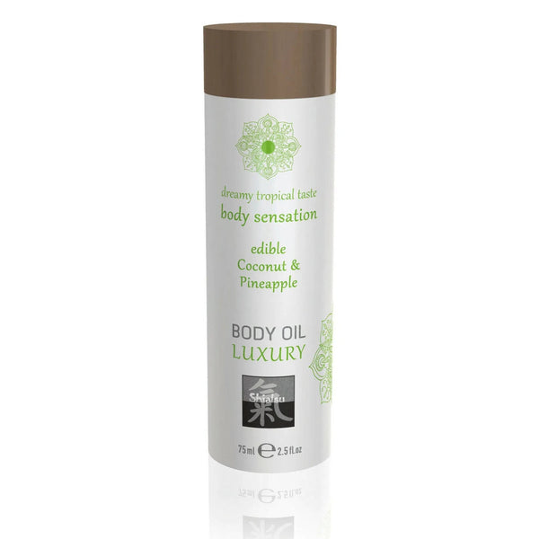 Olio da Massaggio commestibile al Cocco & Ananas 75 ml